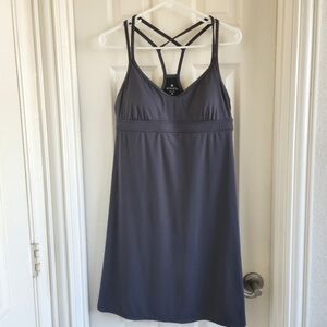 Athleta Coastline Swim Tank Dress Asphalt Size Medium